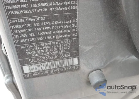 2011 Land Rover Range Rover Sport Hse from USA, damaged, VIN SALSF2D4XBA265904